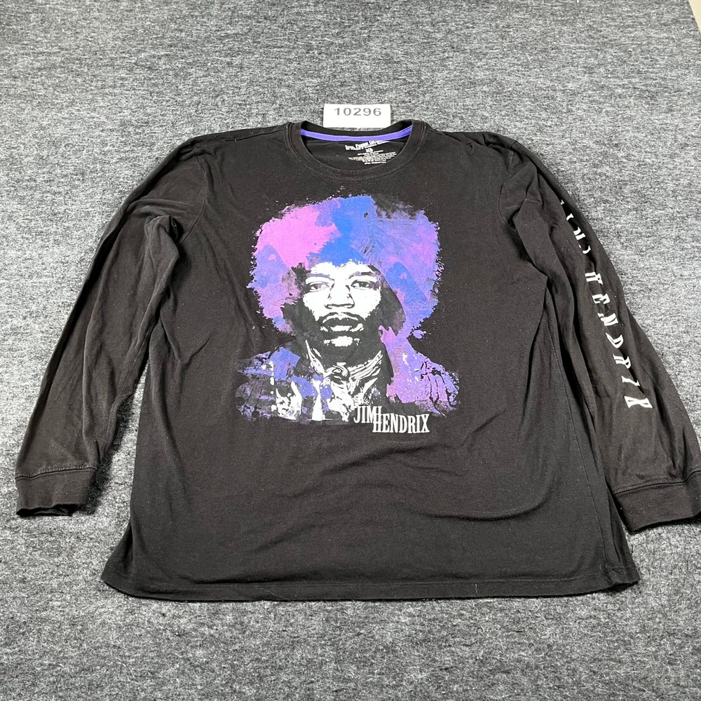 Karl Ferris Collection Jimi Hendrix T Shirt Mens XL Black Cotton Graphic Print